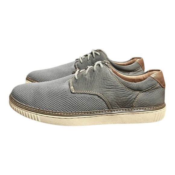 JOHNSTON & MURPHY Walden Mixed Media Oxfords In Graphite Grey Size 9M main image 4